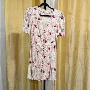 Chic Floral Button-Down Mini Dress